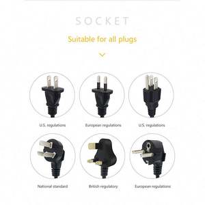 Soket ekstensi Multi fungsi Usb + 1 jenis stop kontak, pelindung lonjakan daya AC - Product Image 4