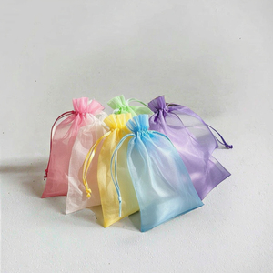 2025 Custom Small <b>Drawstring</b> Mesh Organza <b>Pouch</b> Jewelry Packaging Organza Bags Supplies <b>Drawstring</b> Gift Bags - Product Image 3