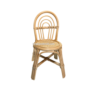 Silla de mimbre natural hecha a mano para niños, asiento infantil para fiestas de cumpleaños y eventos, hecho en Vietnam. - Product Image 2