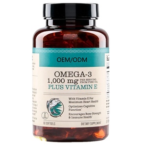 Aceite de pescado de Alaska Omega 3Softgels, DHA EPA con vitamina E, salud del corazón, función cerebral y soporte de Movilidad Articular - Product Image 1
