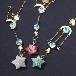 Estrella de cristal colgante Suncatcher cristal natural Sun Catcher piedra curativa cuarzo artesanía estrella cristal Suncatcher - Product Image 3