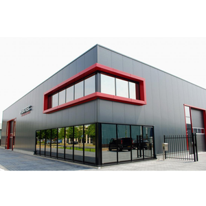 Atelier d'usine en acier préfabriqué, imperméable, avec mezzanine, certifié CE, couleur personnalisée - Product Image 1