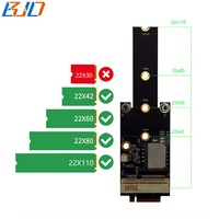 Adaptador Inalámbrico M.2 Key-M a Mini PCI-E MPCIe con Ranura para 1 Tarjeta SIM para Módulo Wifi BT / Módem 3G 4G LTE GSM
