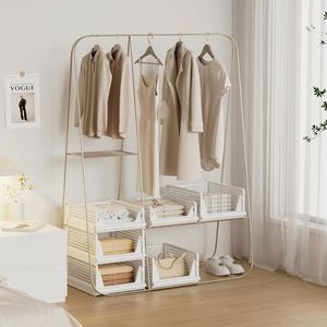 Assembly Folding PP Injection Eco-Friendly Square Clothes <b>Storage</b> Drawer Layered Partition <b>Plastic</b> <b>Shelf</b> Modern Wardrobe <b>Storage</b> - Product Image 2