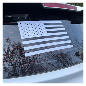 <strong>Full</strong> Color Removable Car Window Glass <strong>Wall</strong> Vinyl <strong>Sticker</strong>, Window <strong>Sticker</strong> Logo Print for New Shop Window America Flag Decals - Product Image 2