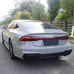 Kit carrosserie diffuseur arrière pour Audi A7 2019-2022 Upgrade <span class=keywords><strong>RS7</strong></span> Style Lèvre de pare-chocs arrière avec diffuseur arrière noir - Product Image 3