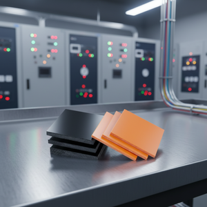 Pannello Fenolico Personalizzato per Isolamento Elettrico, Colore Nero/Rosso-Arancio, Durezza Shore 80, Utilizzo <span class=keywords><strong>Legno</strong></span> Incollato Elettricamente - Product Image 4