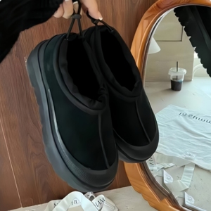 Giày bốt tuyết đế dày kiểu dáng thời trang Uggss dành cho nam và nữ mùa đông 2025, ấm áp, lót lông dày, đế dày, chất liệu da thật, giày cotton - Product Image 3