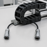 Cable de Robot con Conector de Aviación ST20, TRVV de 3 Núcleos y 1 mm², Cable de Cadena Portacables de Alta Flexibilidad para Brazo Robótico y Servomotor