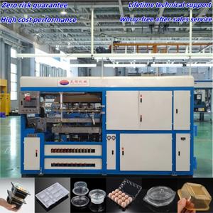 Máquina De Fazer Bandeja De Lanche De Alimentos De Plástico Descartável Durável Usado Bandeja De Ovo De Plástico Que Faz A Máquina De Formação De Vácuo De Plástico - Product Image 1