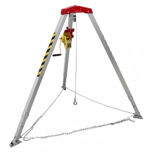 מנוף ידני חירום STRON Safe עם חצובה להרמה, קיבולת גבוהה, מבנה אלומיניום, עיצוב מתקפל ועמיד. - Product Image 6