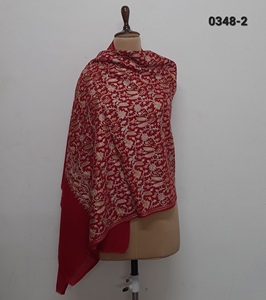 ผ้าคลุมไหล่หรือผ้าพันคอผู้หญิงลายดอกไม้ปักอย่างประณีต - Product Image 3