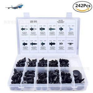 Kit de clips pour voiture Honda, 242 pièces, rivets à expansion en nylon HE08 pour réparation et remplacement - Product Image 4