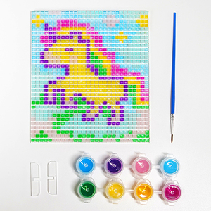 Kit Atrapasueños de Píxeles Wingart Unicornio para Niños, Manualidad de Pintura por Números con Pinturas Acrílicas Transparentes, Regalo Artístico Creativo - Product Image 2