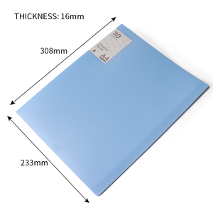 Bán buôn nhựa hiển thị cuốn sách chất kết dính thư mục A4 8.5 "x 11" Cuốn sách trình bày thư mục cho các tài liệu với 30 trang - Product Image 2