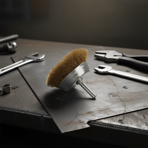 แปรงลวดแบบถ้วย ขนาด 6 มม. ด้ามเหล็ก สำหรับทำความสะอาดโลหะ - Product Image 3