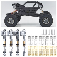 Amortisseurs CNC en aluminium à huile M009066 avec réservoir d'huile auxiliaire, amortisseur réglable, pièces de mise à niveau pour mini-crawler RC 1/24