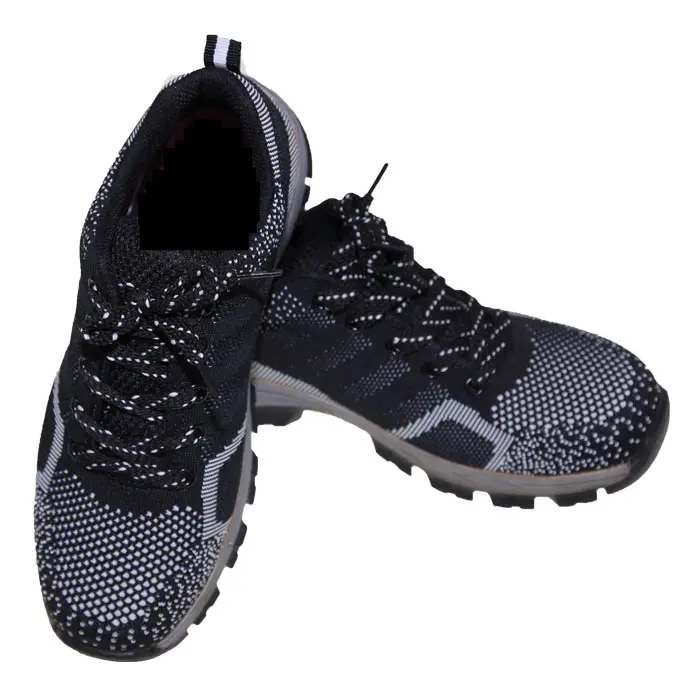 Breathable Lightweight Durable Sport safety shoes rubber outsole Women/Men work labor shoes