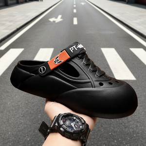 Sandales d'été décontractées pour hommes en EVA à bout fermé et semelle épaisse, style <span class=keywords><strong>crocs</strong></span>, pour le commerce extérieur et la plage - Product Image 1