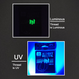 Xuhang Mag Spsn01 Single Jig Hook Uv Lichtgevende Glow Fishing Slow Pitch Assist Hooks Voor Zoetwater Trolling Bas - Product Image 6