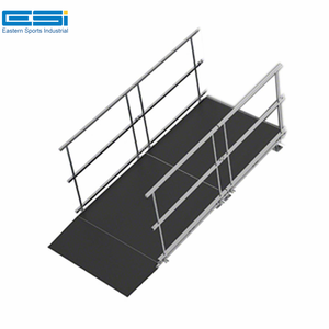 ESI Universal Switchback ADA <span class=keywords><strong>Rampe</strong></span> pour fauteuil roulant avec palier pour étages hauts de 40 pouces scène modulaire en <span class=keywords><strong>aluminium</strong></span> scène en <span class=keywords><strong>aluminium</strong></span> - Product Image 2
