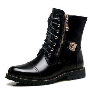 Chaussures de moto au design dernier cri, confortables, en cuir, pour la course moto, chaussures en cuir montantes de style professionnel - Product Image 5