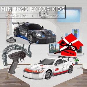 New 2.4GHz 4WD 4-Channel <b>Mini</b> RC Car for Kids Bright Lights Indoor-Outdoor Ready-to-Go Charger 1:24 <b>Scale</b> Drift Race Toy Gift - Product Image 2