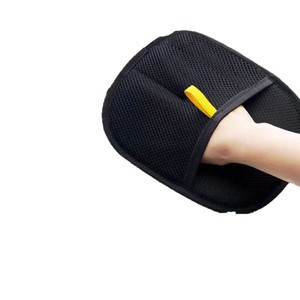 Gant de nettoyage pour poils d'animaux, en tissu, portable, pour chat et chien, également efficace pour éliminer les peluches - Product Image 1