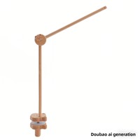 Accessoire de lit transfrontalier Zhejiang : Sonnette de berceau en bois, support de suspension pour berceau de bébé, pendentif hochet moustiquaire, apaisant pour nouveau-né 0-3 mois