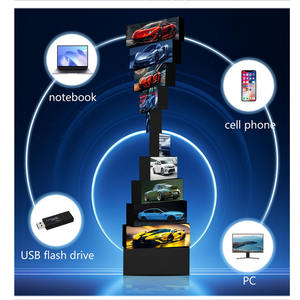 Multifunktionaler Mechanischer Rotierender Sieb 360 °   LED-<span class=keywords><strong>Display</strong></span> 900cd Doppelseitiges Schild Dynamischer Werbebildschirm Kommerziell - Product Image 6