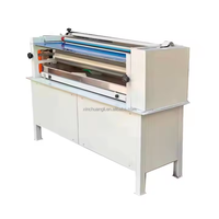 Máquina de encolado de fusión en caliente semiautomática 2025, recubridor de rodillo eléctrico con recubrimiento de papel de pared, máquina cortadora de componentes de núcleo de motor