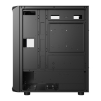 Boîtier d'ordinateur AOJIE pour jeux, en verre trempé, avec panneau frontal en maille et flux d'air élevé, OEM ODM