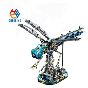 Bộ đồ chơi lắp ráp mô hình chuồn chuồn cơ khí phát sáng sáng tạo MOC bằng nhựa giáo dục bán buôn 13086 - Product Image 1