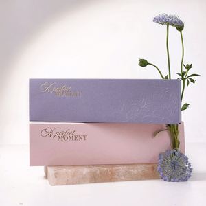 Invitaciones de Boda Marryso de Lujo con Foto Personalizada en Azul, Rosa y Morado - Exquisitas para Parejas - Product Image 4