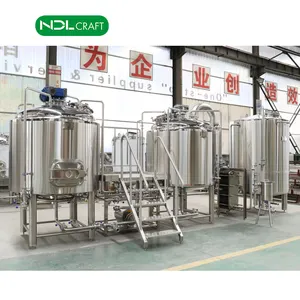 Brewhouse comercial do vapor da jaqueta do vapor 1000l com caldeira para a cerveja