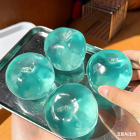 NOUVEAU Jouet anti-stress en TPR en forme de pomme de cristal de thé vert maltose de 6 cm, cadeau pour enfants et adultes, jouets pour soulager la fatigue, vente en gros
