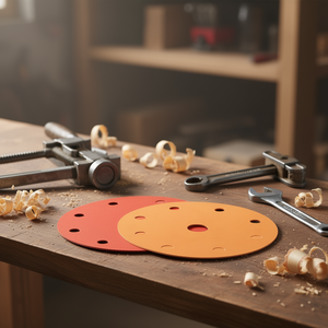 แผ่นขัดทราย 15 รู 220 กริต แบบฟิล์มเคลือบ สำหรับงานขัดไม้และโลหะ - Product Image 3