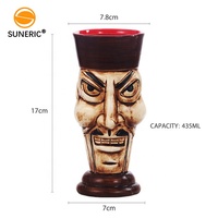 Tasses à cocktail Tiki créatives Hawaï, verres à vin pour bar, vente en gros, logo personnalisé, fête, tasse Tiki en céramique