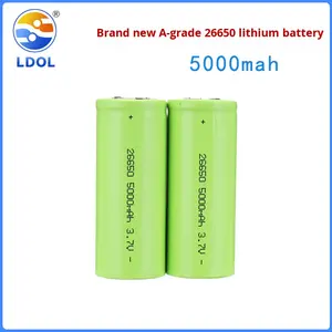 공장 직송 26650 순수 삼원계 리튬 배터리 5C5000mAh 전기차 배터리 강력한 라이트 플래시라이트 모델 - Product Image 4