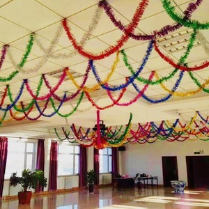 2 Meter Plastic Kleur Slingers Muur Kerst Tinsel Boom Surround Lint Kerst Garland Decoratie Bruiloft Feestartikelen - Product Image 4
