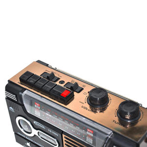 วิทยุเทปคาสเซ็ตแบบย้อนยุค 4 ย่านความถี่ AM FM SW พร้อมเครื่องเล่น USB SD MP3 แบบพกพาสำหรับใช้ในบ้าน พร้อมระบบหยุดอัตโนมัติ - Product Image 5