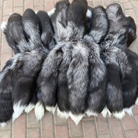 Grande Queue de Renard en Fourrure Naturelle de 50 cm, Porte-clés Décoratif
