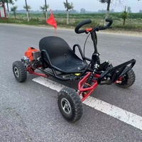 Voiture tout-terrain à quatre roues à essence avec moteur à chaîne à 4 temps de 90 cm3 en stock Kart adulte tout-terrain