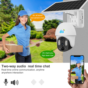 Caméra de sécurité solaire V380 VC6 <span class=keywords><strong>DL</strong></span> 4G 1080P à double objectif, <span class=keywords><strong>zoom</strong></span> optique H.265, PTZ, alarme, sans fil, extérieure, carte mémoire - Product Image 2