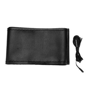 Housse de <span class=keywords><strong>volant</strong></span> de voiture universelle en cuir, protecteur de <span class=keywords><strong>volant</strong></span> en Fiber, bricolage - Product Image 1