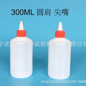 ขวดพลาสติก HDPE ทรงกลม ชุนเฉิง ขนาด 300 มล. หัวฉีดแหลม สำหรับบรรจุภัณฑ์ทั่วไป - Product Image 5