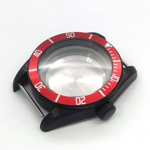 นาฬิกาสเตนเลสกลไก41มม. สีดำเหมาะกับ NH35 36การเคลื่อนไหว - Product Image 6