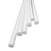 Barre ronde en PTFE (polytétrafluoroéthylène) F-4, plastique d'ingénierie, couleur blanche