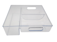 Organiseur de réfrigérateur de cuisine, congélateur, garde-manger, boîte de rangement en plastique, boîte de rangement, bacs 3-6L, durable et écologique