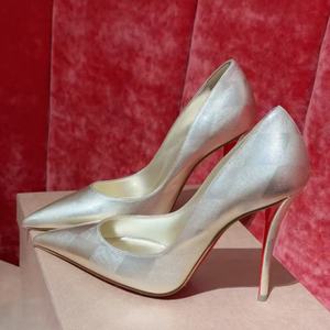 Chaussures de luxe pour femmes, sandales à talons aiguilles en cuir verni argenté à bout pointu, chaussures de créateur, chaussures de mode pour l'extérieur et les soirées - Product Image 1